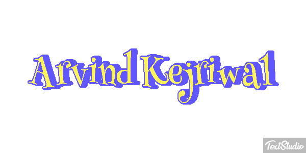 Arvind Kejriwal Texteffekt
