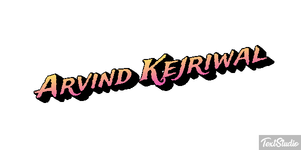 Arvind Kejriwal Texteffekt
