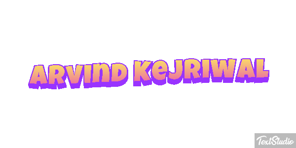 Arvind Kejriwal Texteffekt