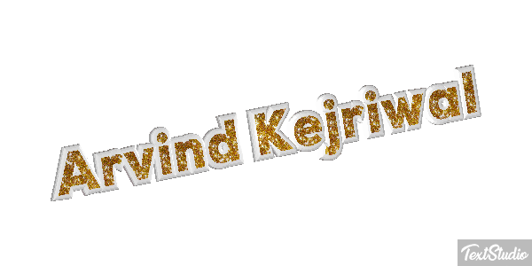 Arvind Kejriwal Texteffekt