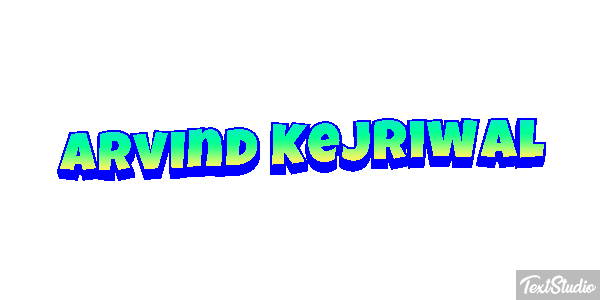 Arvind Kejriwal Texteffekt