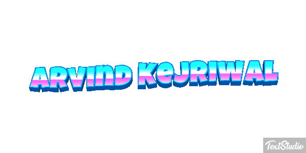 Arvind Kejriwal Texteffekt