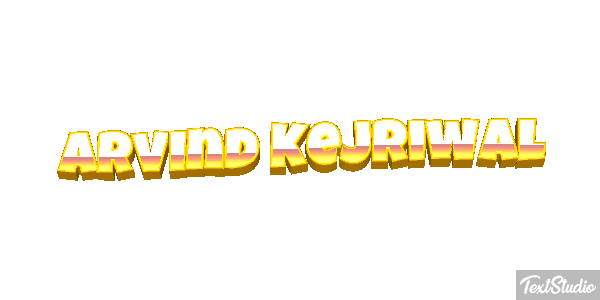 Arvind Kejriwal Texteffekt