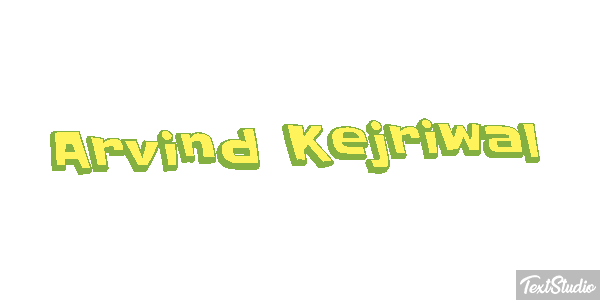 Arvind Kejriwal Texteffekt