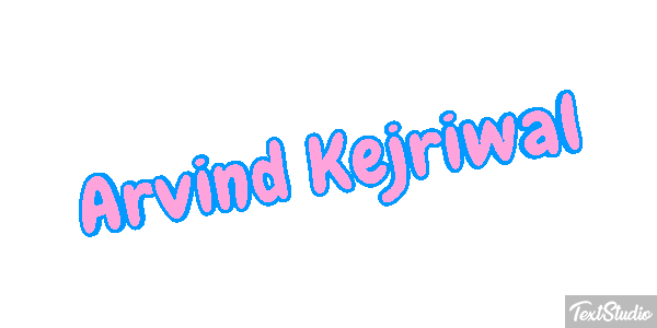 Arvind Kejriwal Texteffekt
