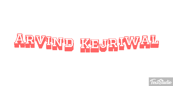 Arvind Kejriwal Texteffekt