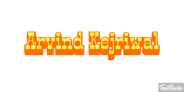 Arvind Kejriwal Texteffekt