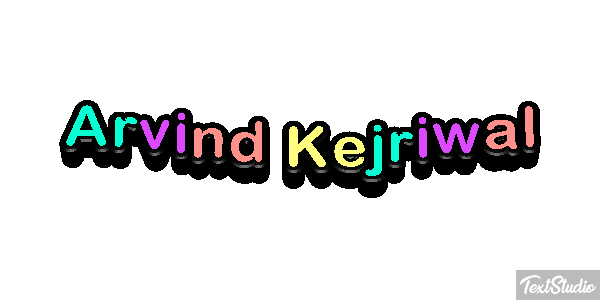 Arvind Kejriwal Texteffekt