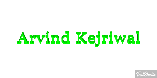 Arvind Kejriwal Texteffekt