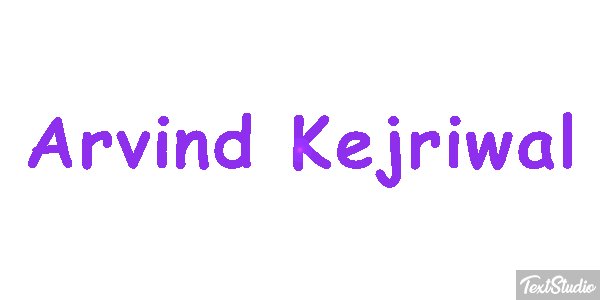 Arvind Kejriwal Texteffekt