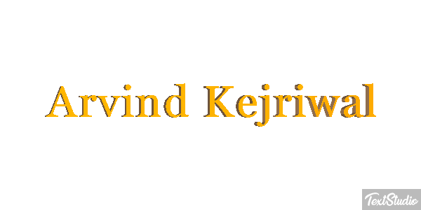 Arvind Kejriwal Texteffekt