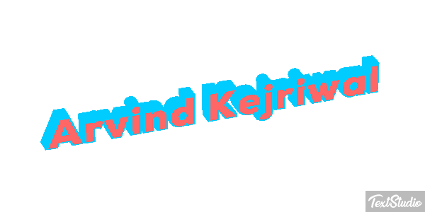 Arvind Kejriwal Texteffekt