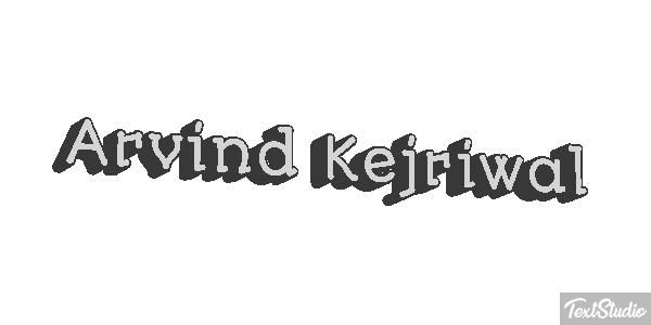 Arvind Kejriwal Texteffekt
