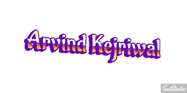 Arvind Kejriwal Texteffekt