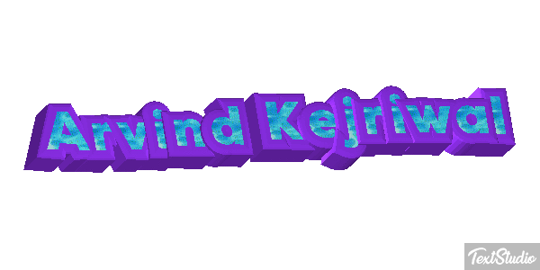 Arvind Kejriwal Texteffekt