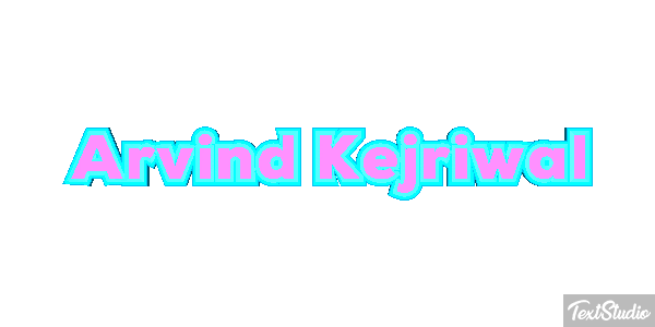 Arvind Kejriwal Texteffekt