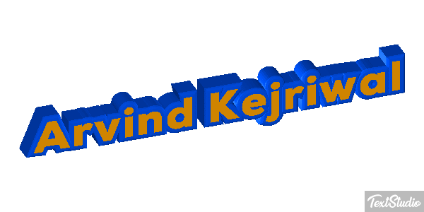 Arvind Kejriwal Texteffekt