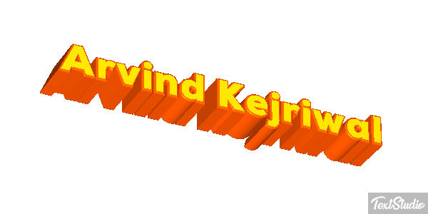 Arvind Kejriwal Texteffekt