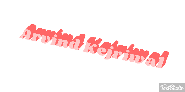 Arvind Kejriwal Texteffekt