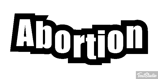 Abortion Metin efekti