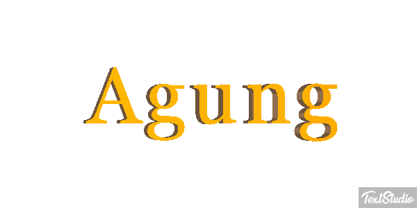 Agung Effetto testo