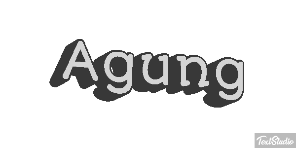Agung Effetto testo