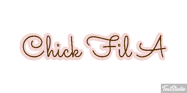 Chick Fil A Texteffekt