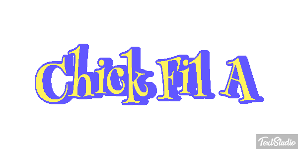 Chick Fil A Texteffekt