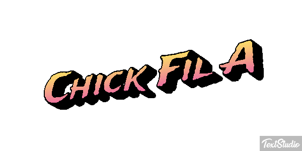 Chick Fil A Texteffekt