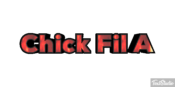 Chick Fil A Texteffekt