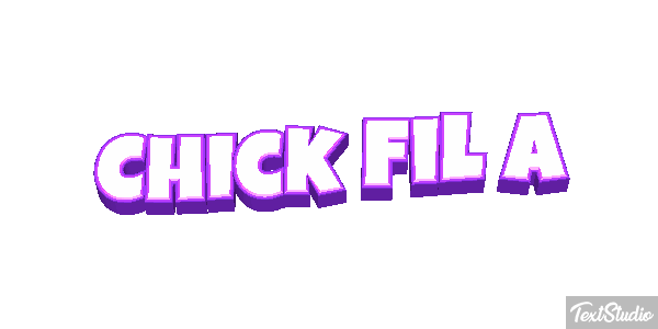 Chick Fil A Texteffekt