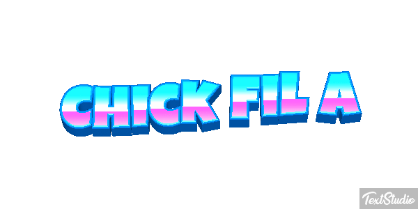 Chick Fil A Texteffekt