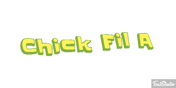Chick Fil A Texteffekt