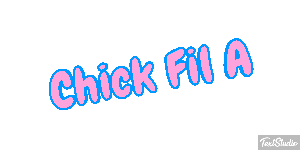 Chick Fil A Texteffekt