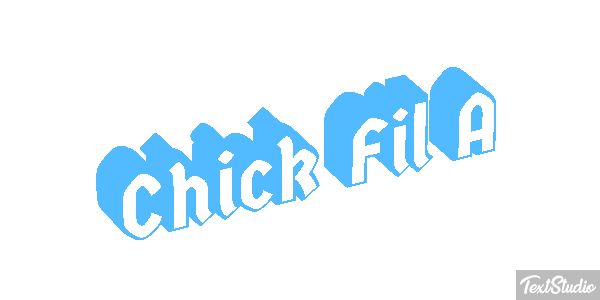 Chick Fil A Texteffekt