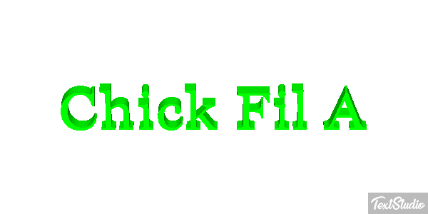 Chick Fil A Texteffekt