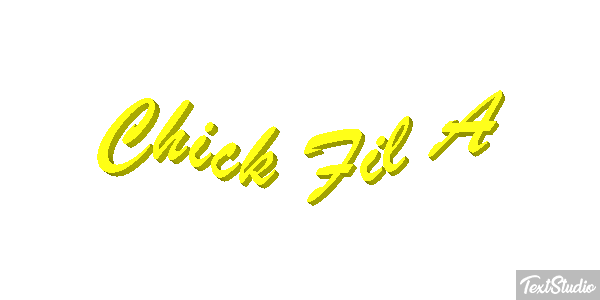 Chick Fil A Texteffekt