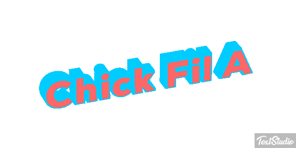 Chick Fil A Texteffekt