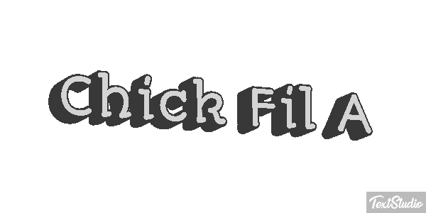Chick Fil A Texteffekt