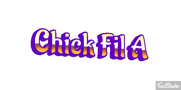 Chick Fil A Texteffekt