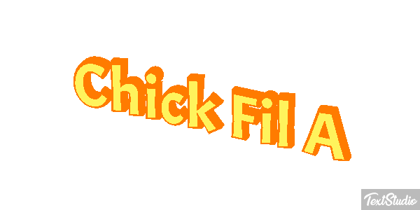 Chick Fil A Texteffekt
