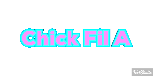 Chick Fil A Texteffekt