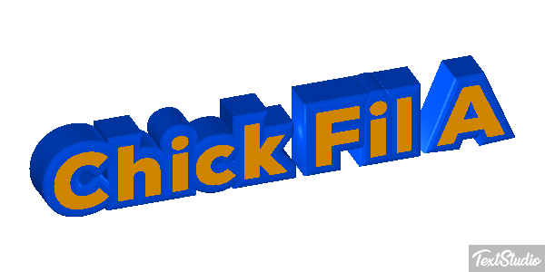 Chick Fil A Texteffekt