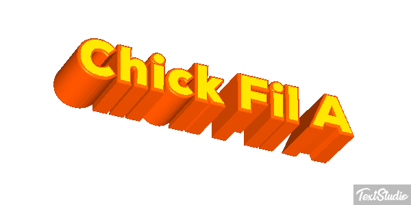 Chick Fil A Texteffekt
