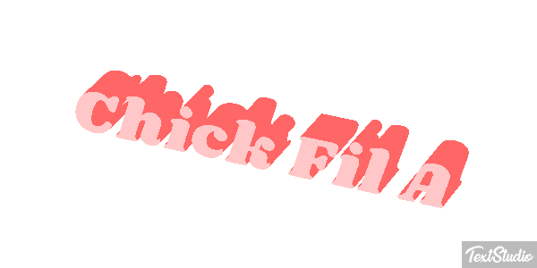 Chick Fil A Texteffekt