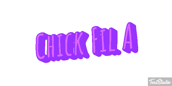 Chick Fil A Texteffekt