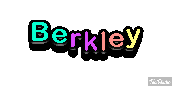 Berkley Text effect