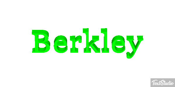 Berkley Text effect