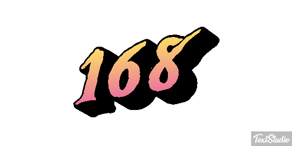 168 Text effect