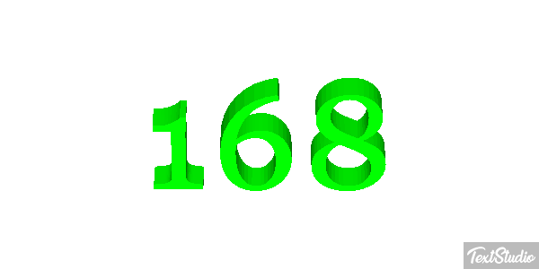 168 Text effect